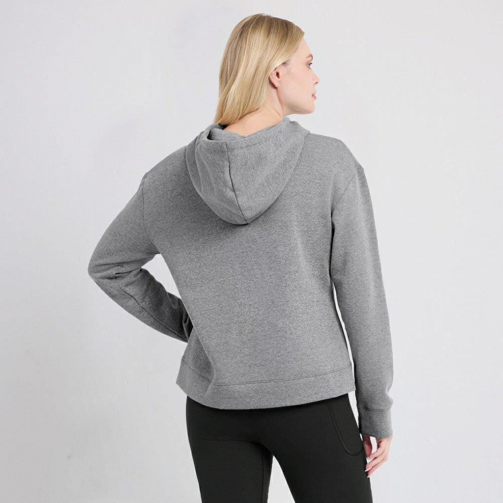 Houston Astros Women's Script Favorite Lightweight Pullover Hoodie Heather Gray