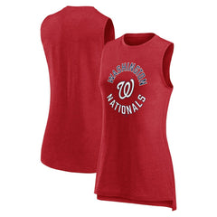 Washington Nationals Women's What Goes Around Tank Top Heather Red