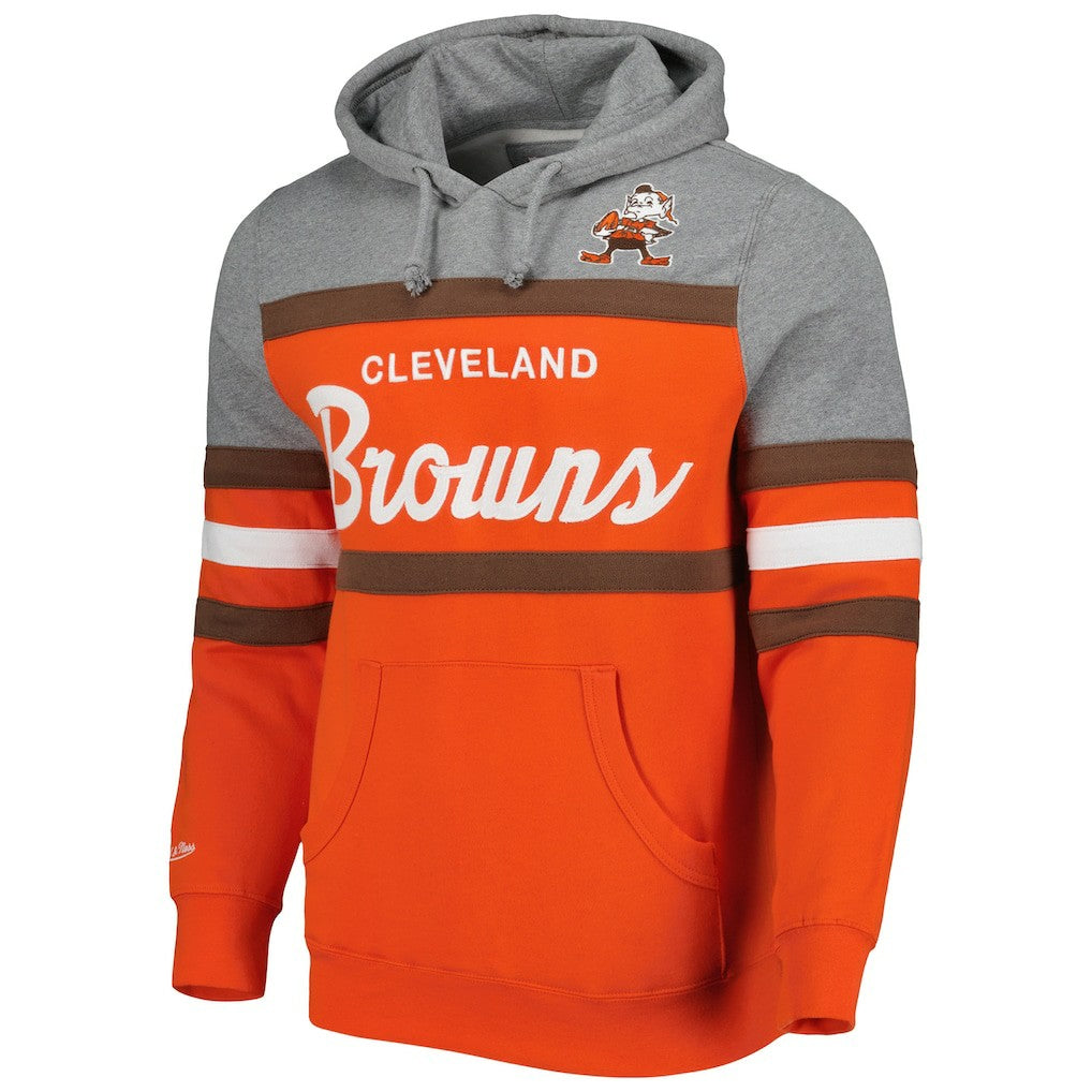 Cleveland Browns Head Coach Pullover Hoodie - Orange/Heathered Gray cheap
