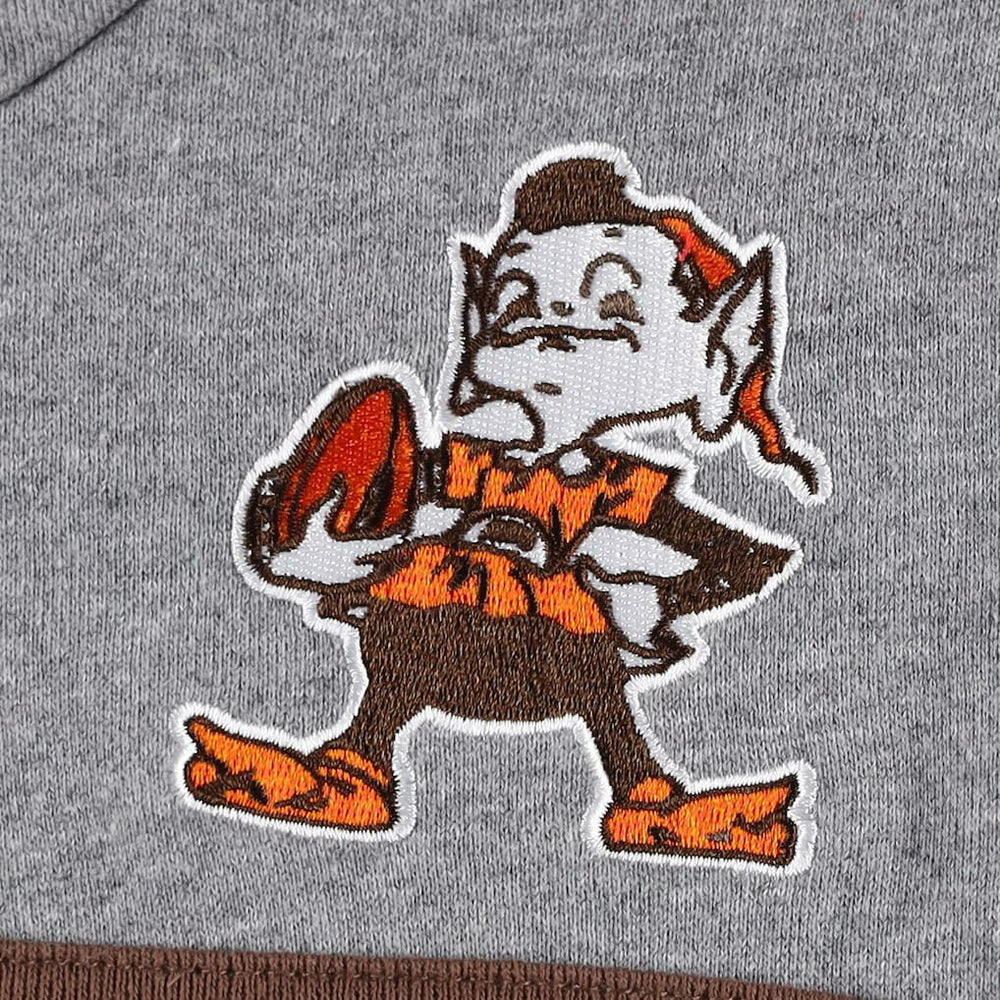 Cleveland Browns Head Coach Pullover Hoodie - Orange/Heathered Gray cheap