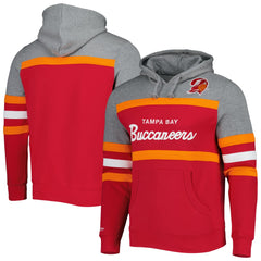 Tampa Bay Buccaneers Head Coach Pullover Hoodie - Red/Heathered Gray online