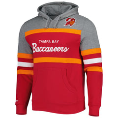 Tampa Bay Buccaneers Head Coach Pullover Hoodie - Red/Heathered Gray online