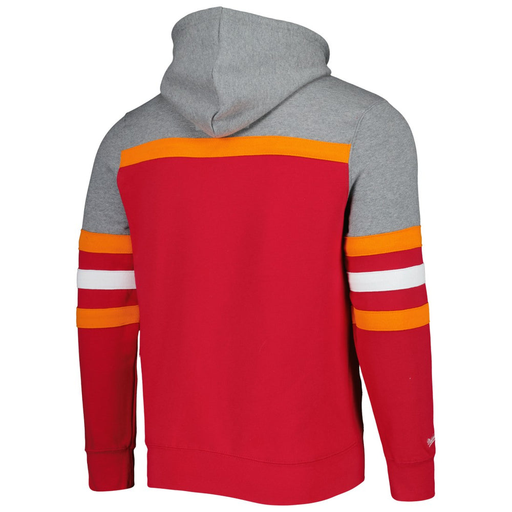 Tampa Bay Buccaneers Head Coach Pullover Hoodie - Red/Heathered Gray online