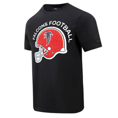 Atlanta Falcons Pro Standard Red Helmet Wordmark T-Shirt - Black sale