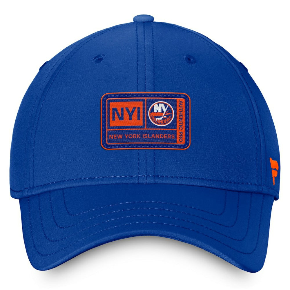 New York Islanders Fanatics Authentic Pro Training Camp Flex Hat – Royal Hats