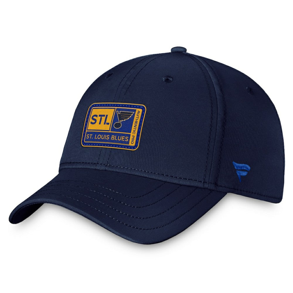 St. Louis Blues Fanatics Authentic Pro Training Camp Flex Hat – Navy Hats
