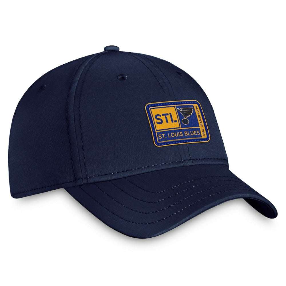 St. Louis Blues Fanatics Authentic Pro Training Camp Flex Hat – Navy Hats