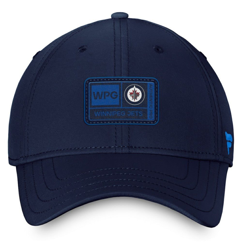 Winnipeg Jets Fanatics Authentic Pro Training Camp Flex Hat – Navy Hats