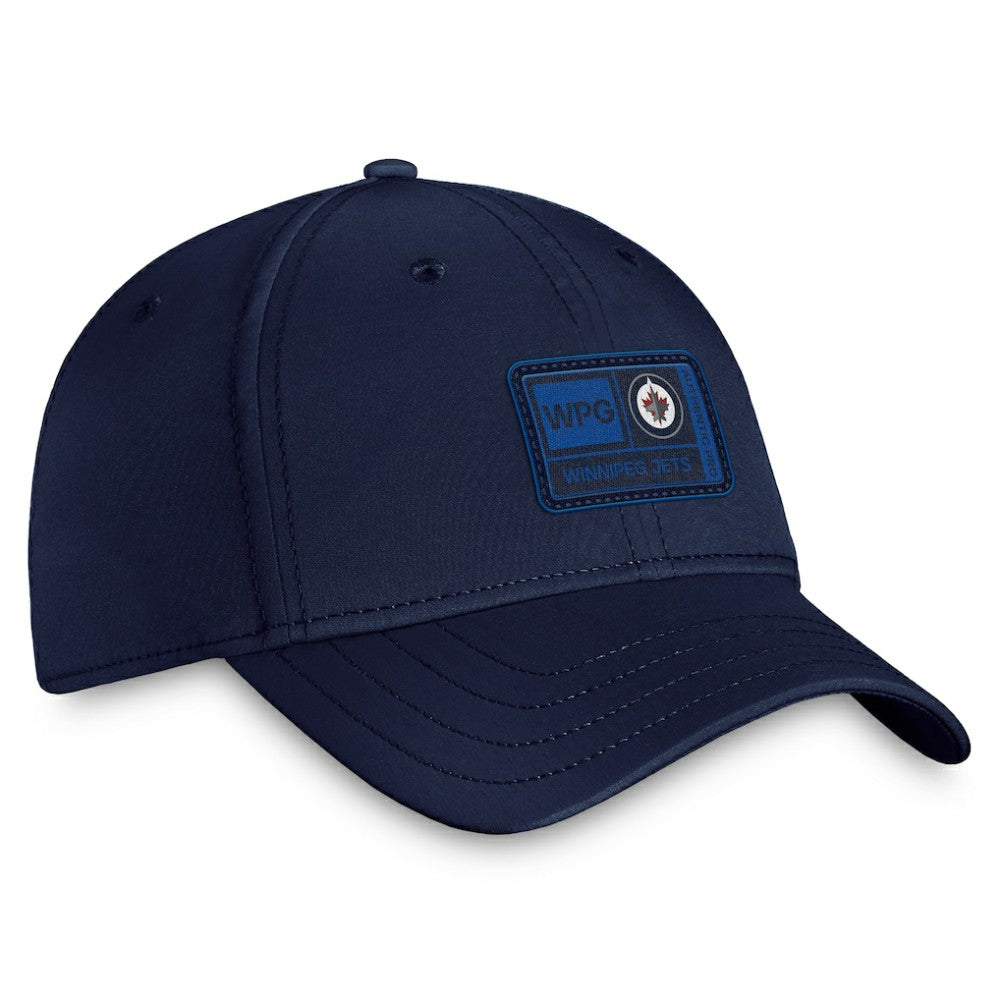 Winnipeg Jets Fanatics Authentic Pro Training Camp Flex Hat – Navy Hats