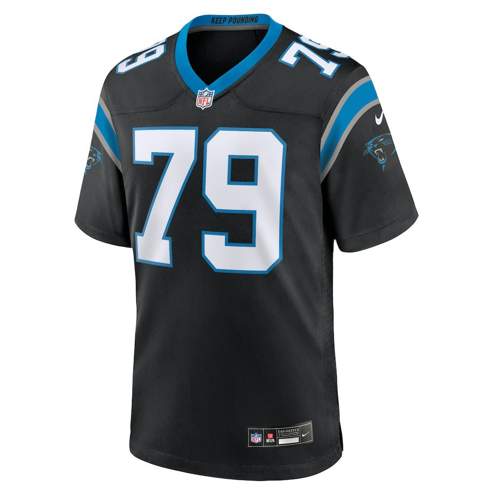 Ikem Ekwonu Carolina Panthers Game Jersey - Black sale