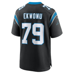 Ikem Ekwonu Carolina Panthers Game Jersey - Black sale