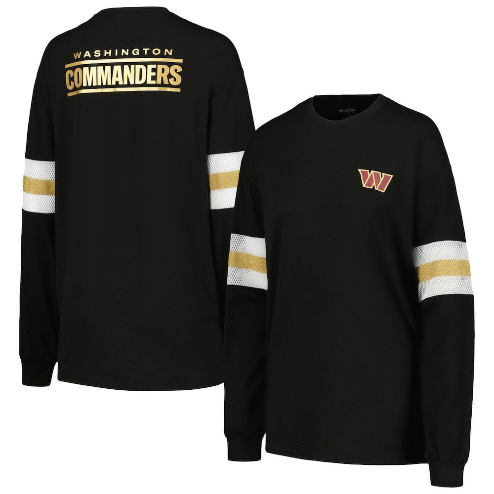 Washington Commanders The Wild Collective Women's Long Sleeve T-Shirt - Black online