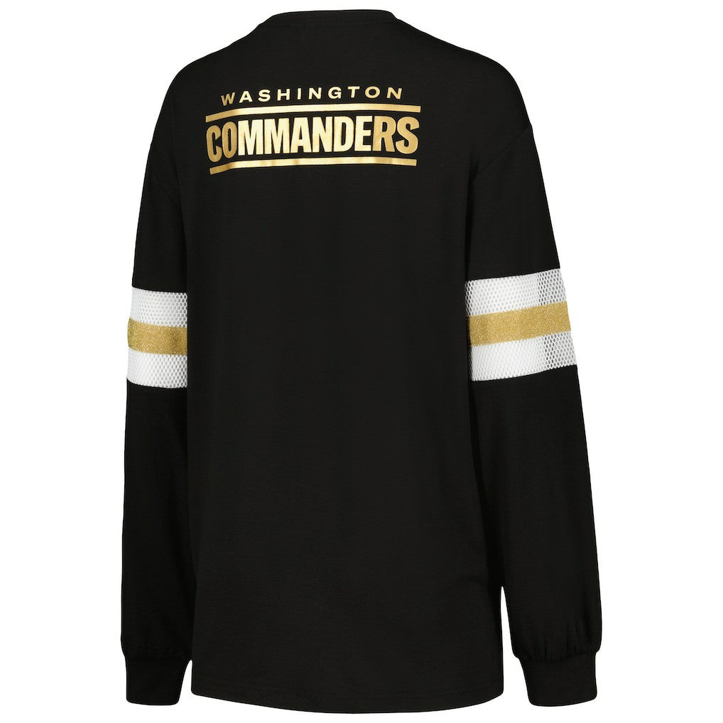 Washington Commanders The Wild Collective Women's Long Sleeve T-Shirt - Black online