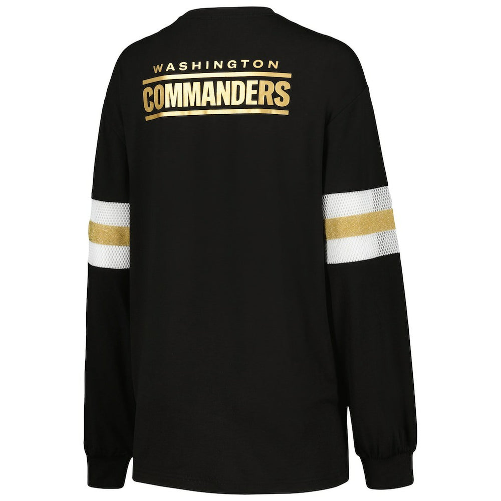Washington Commanders The Wild Collective Women's Long Sleeve T-Shirt - Black online