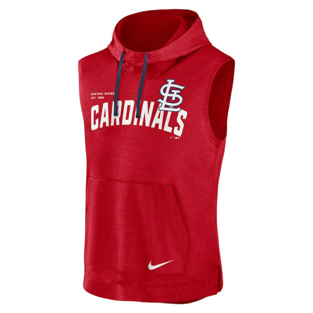 St. Louis Cardinals Athletic Sleeveless Hooded T-Shirt Red
