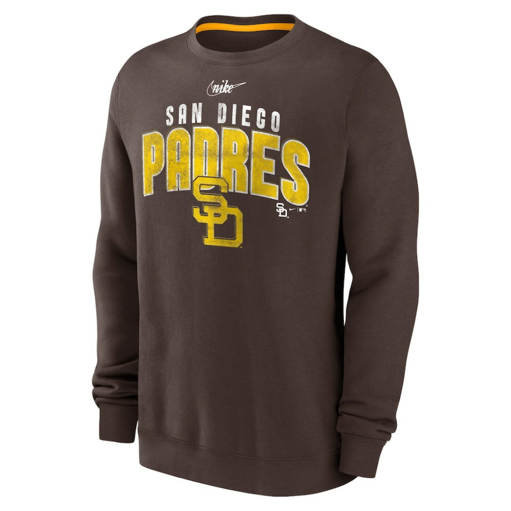 San Diego Padres Cooperstown Collection Team Shout Out Pullover Sweatshirt Brown