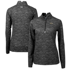 Baltimore Ravens Cutter & Buck Women's Traverse Camo Print Stretch Quarter-Zip Pullover Top - Black for sale