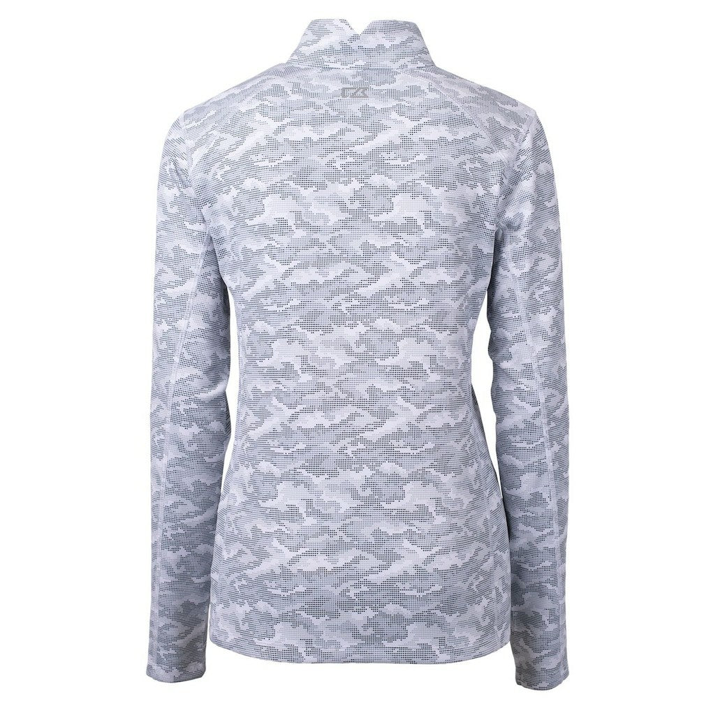 Minnesota Vikings Cutter & Buck Women's Traverse Camo Print Stretch Quarter-Zip Pullover Top - Charcoal online