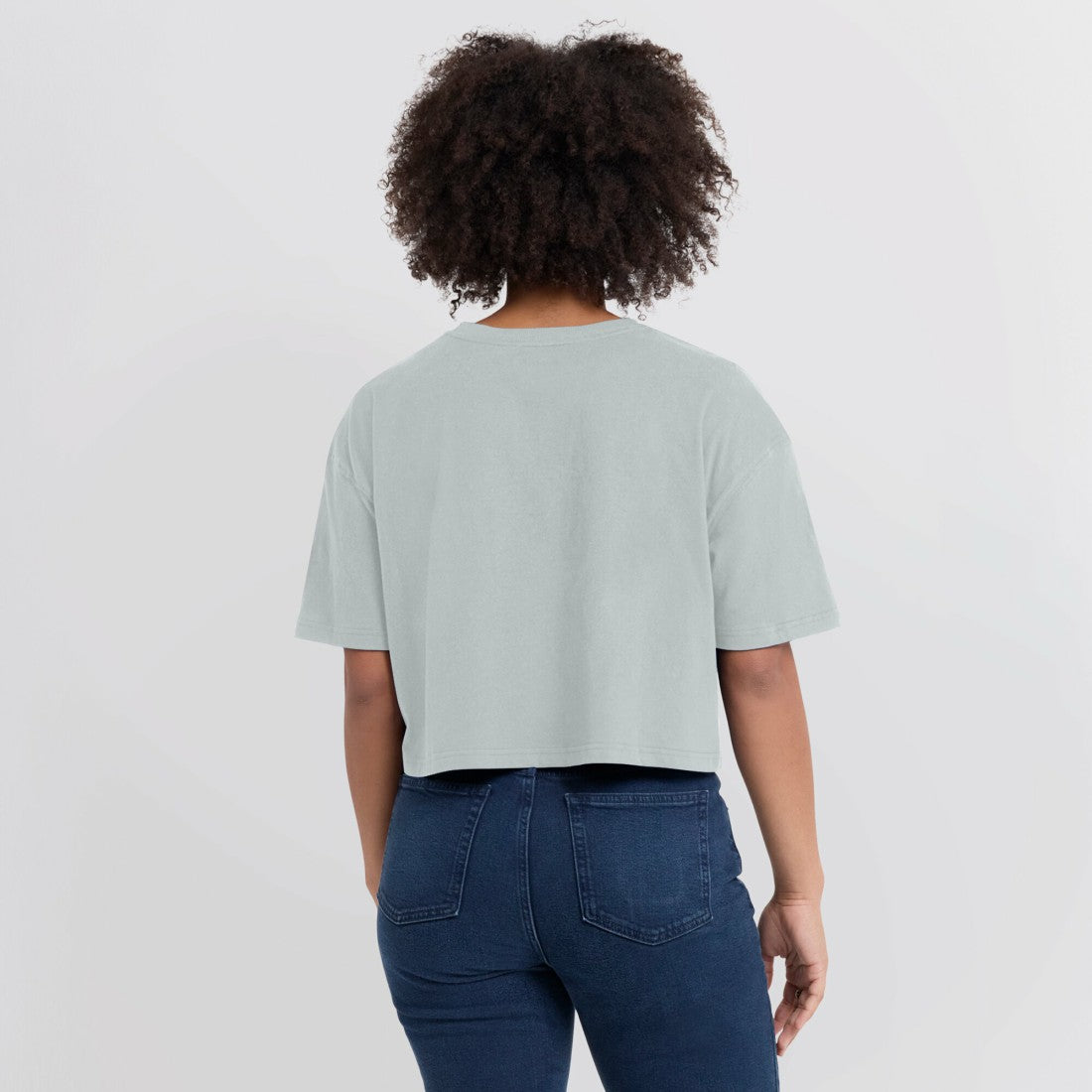 Green Bay Packers Women's Elements Super Soft Boxy Cropped T-Shirt - Gray outlet