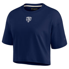 Chicago Bears Women's Elements Super Soft Boxy Cropped T-Shirt - Navy online