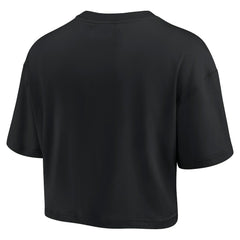 Pittsburgh Steelers Women's Elements Super Soft Boxy Cropped T-Shirt - Black online