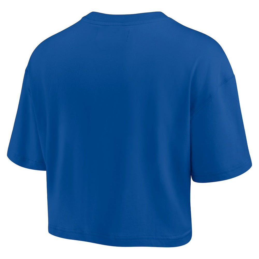 Buffalo Bills Women's Elements Super Soft Boxy Cropped T-Shirt - Royal online