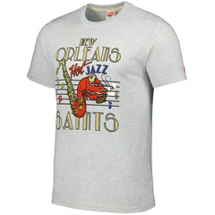 New Orleans Saints Homage Jazz Hyper Local Tri-Blend T-Shirt - Ash cheap