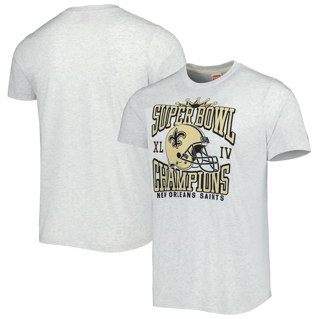 New Orleans Saints Homage Champs Hyper Local Tri-Blend T-Shirt - Ash online