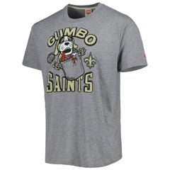 New Orleans Saints Homage Gumbo Hyper Local Tri-Blend T-Shirt - Gray for sale