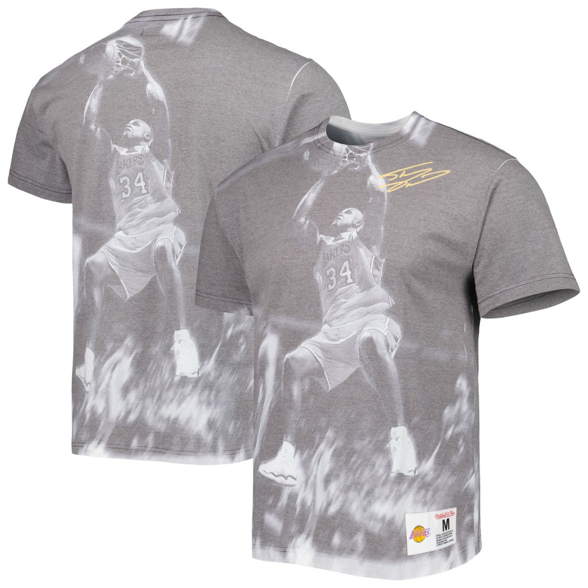 Shaquille O'Neal Los Angeles Lakers Above The Rim T-Shirt - Heather Gray cheap