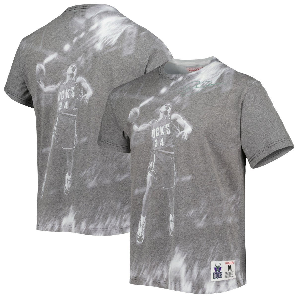 Ray Allen Milwaukee Bucks Above The Rim T-Shirt - Gray cheap