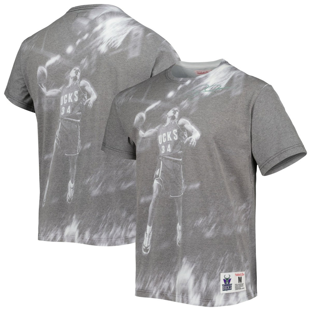 Ray Allen Milwaukee Bucks Above The Rim T-Shirt - Gray cheap