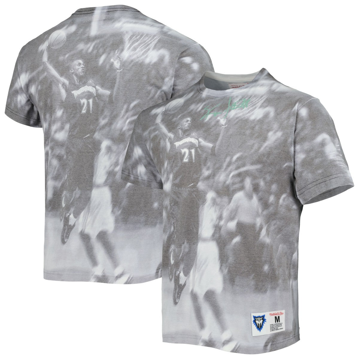 Kevin Garnett Minnesota Timberwolves Above The Rim T-Shirt - Heather Gray for sale