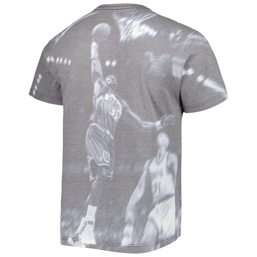 Karl Malone Utah Jazz Above The Rim T-Shirt - Heather Gray online