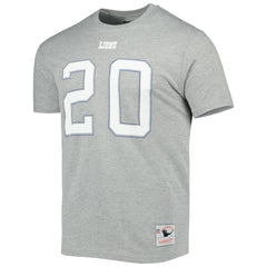 Barry Sanders Detroit Lions Retired Player Logo Name & Number T-Shirt - Gray outlet