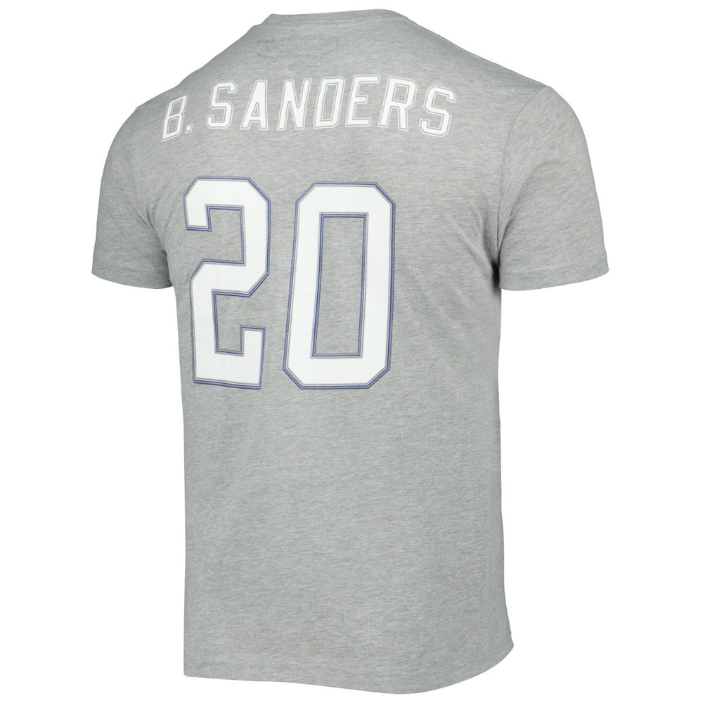Barry Sanders Detroit Lions Retired Player Logo Name & Number T-Shirt - Gray outlet