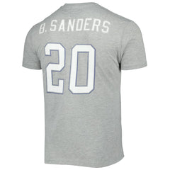 Barry Sanders Detroit Lions Retired Player Logo Name & Number T-Shirt - Gray outlet