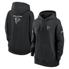 Atlanta Falcons Women's 2023 Sideline Club Fleece Pullover Hoodie - Black discount