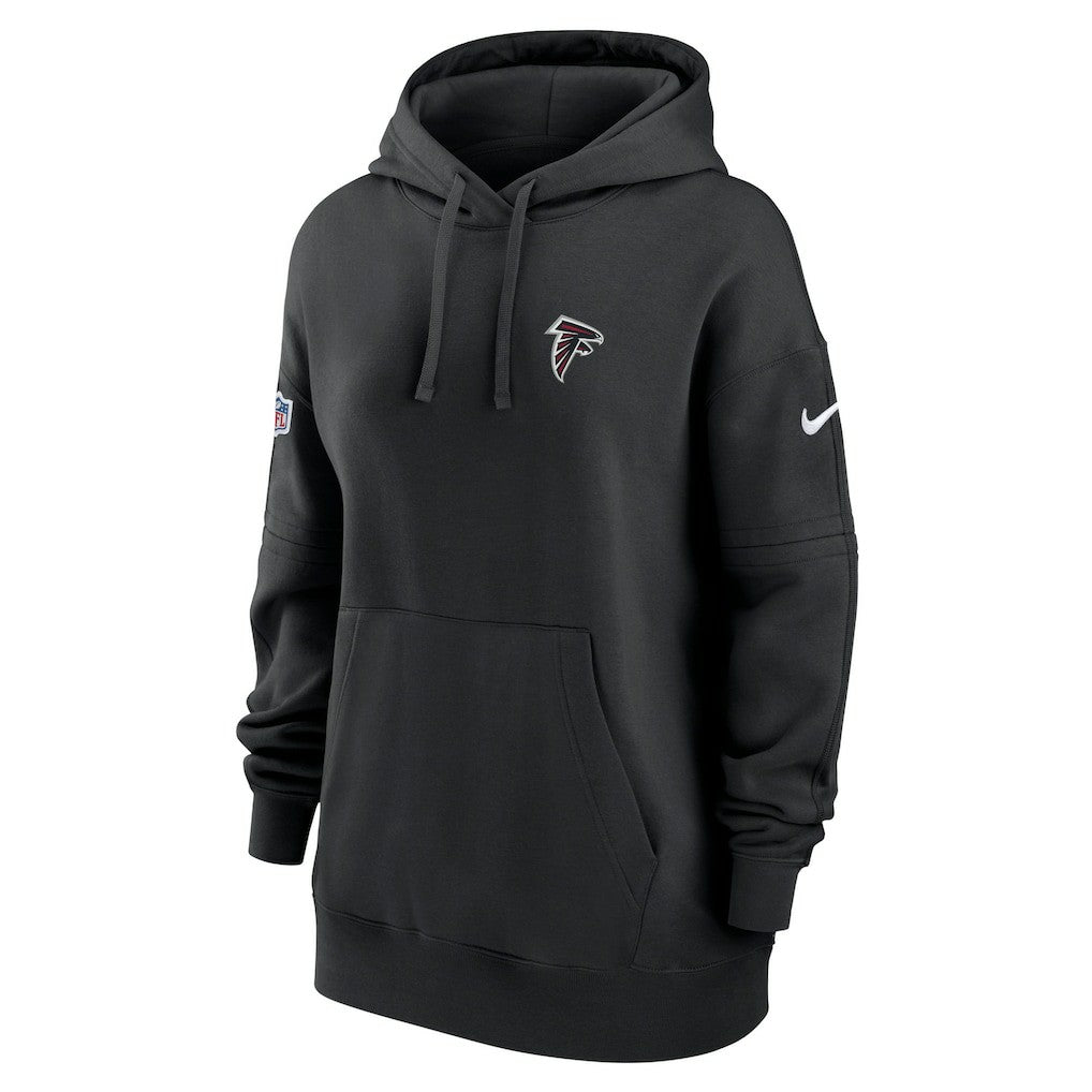Atlanta Falcons Women's 2023 Sideline Club Fleece Pullover Hoodie - Black discount