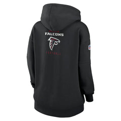 Atlanta Falcons Women's 2023 Sideline Club Fleece Pullover Hoodie - Black discount