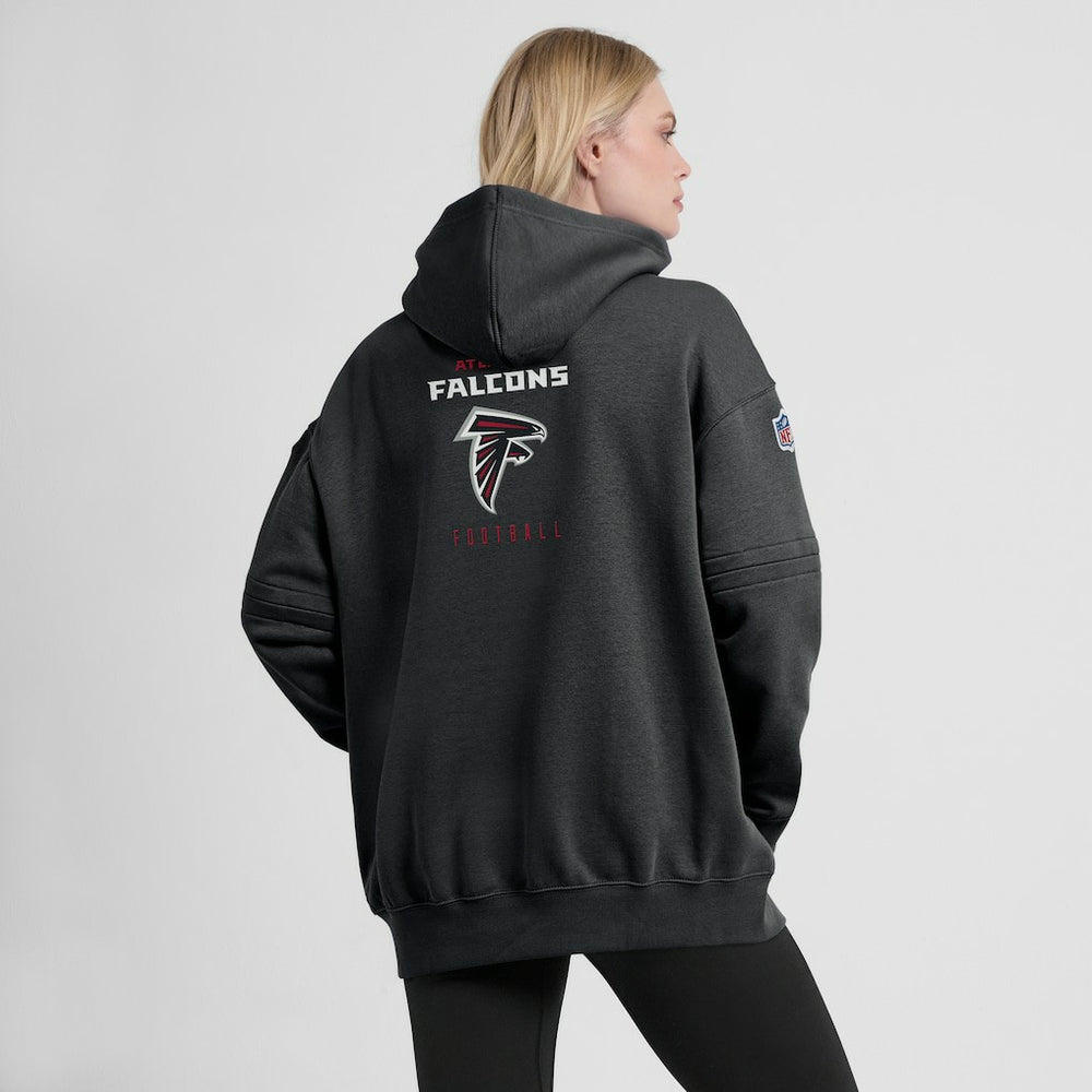 Atlanta Falcons Women's 2023 Sideline Club Fleece Pullover Hoodie - Black discount