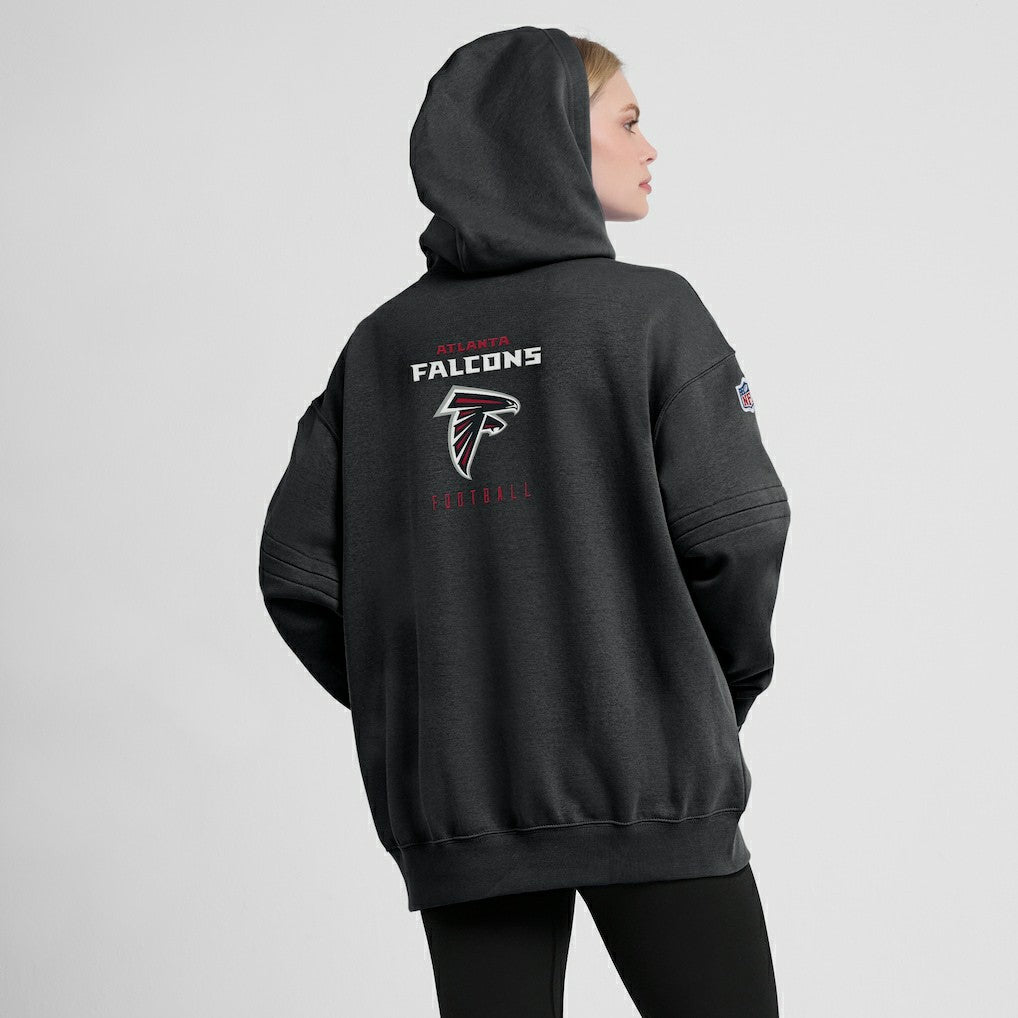 Atlanta Falcons Women's 2023 Sideline Club Fleece Pullover Hoodie - Black discount