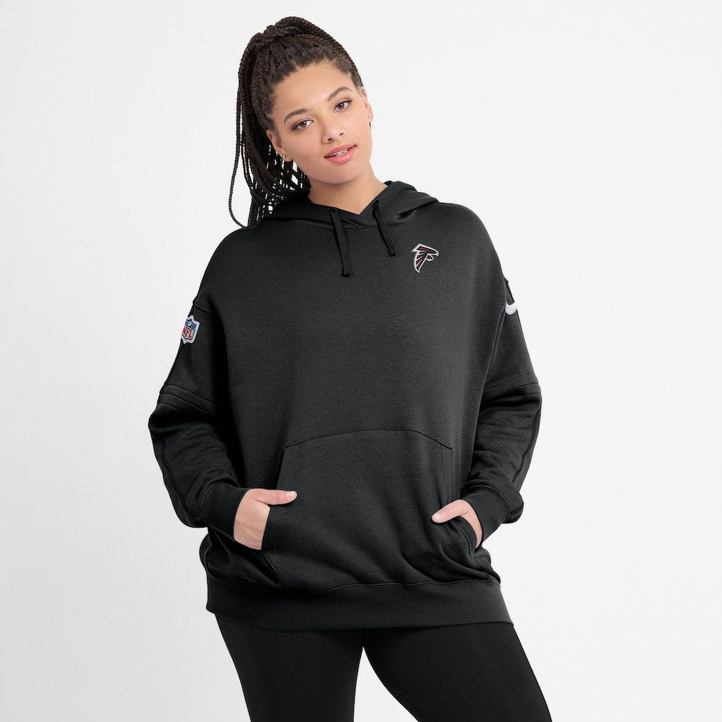 Atlanta Falcons Women's 2023 Sideline Club Fleece Pullover Hoodie - Black discount