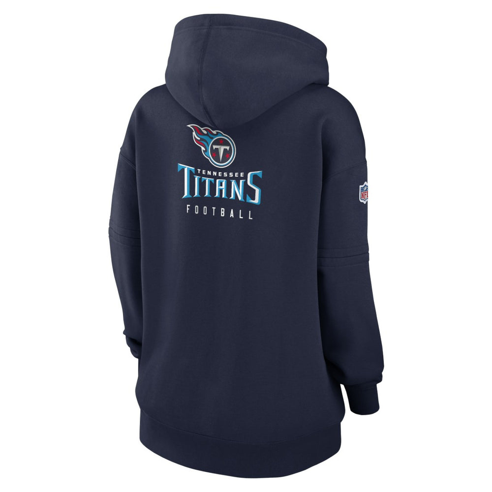 Tennessee Titans Women's 2023 Sideline Club Fleece Pullover Hoodie - Navy outlet