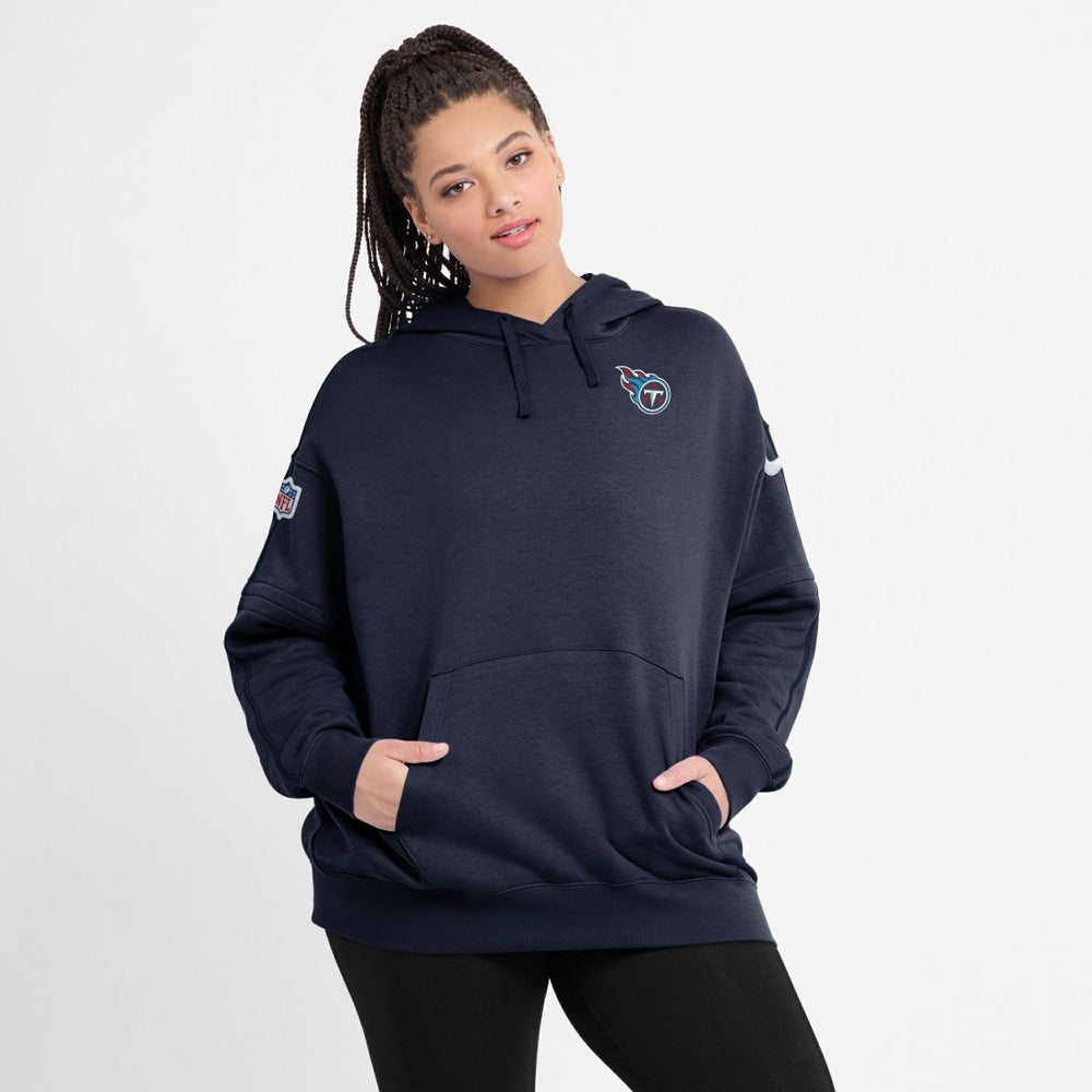 Tennessee Titans Women's 2023 Sideline Club Fleece Pullover Hoodie - Navy outlet