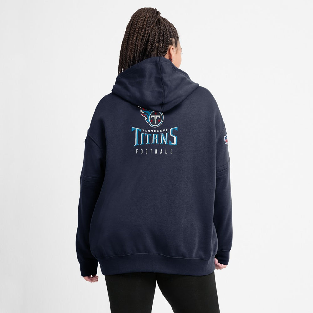 Tennessee Titans Women's 2023 Sideline Club Fleece Pullover Hoodie - Navy outlet