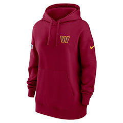 Washington Commanders Women's 2023 Sideline Club Fleece Pullover Hoodie - Burgundy discount
