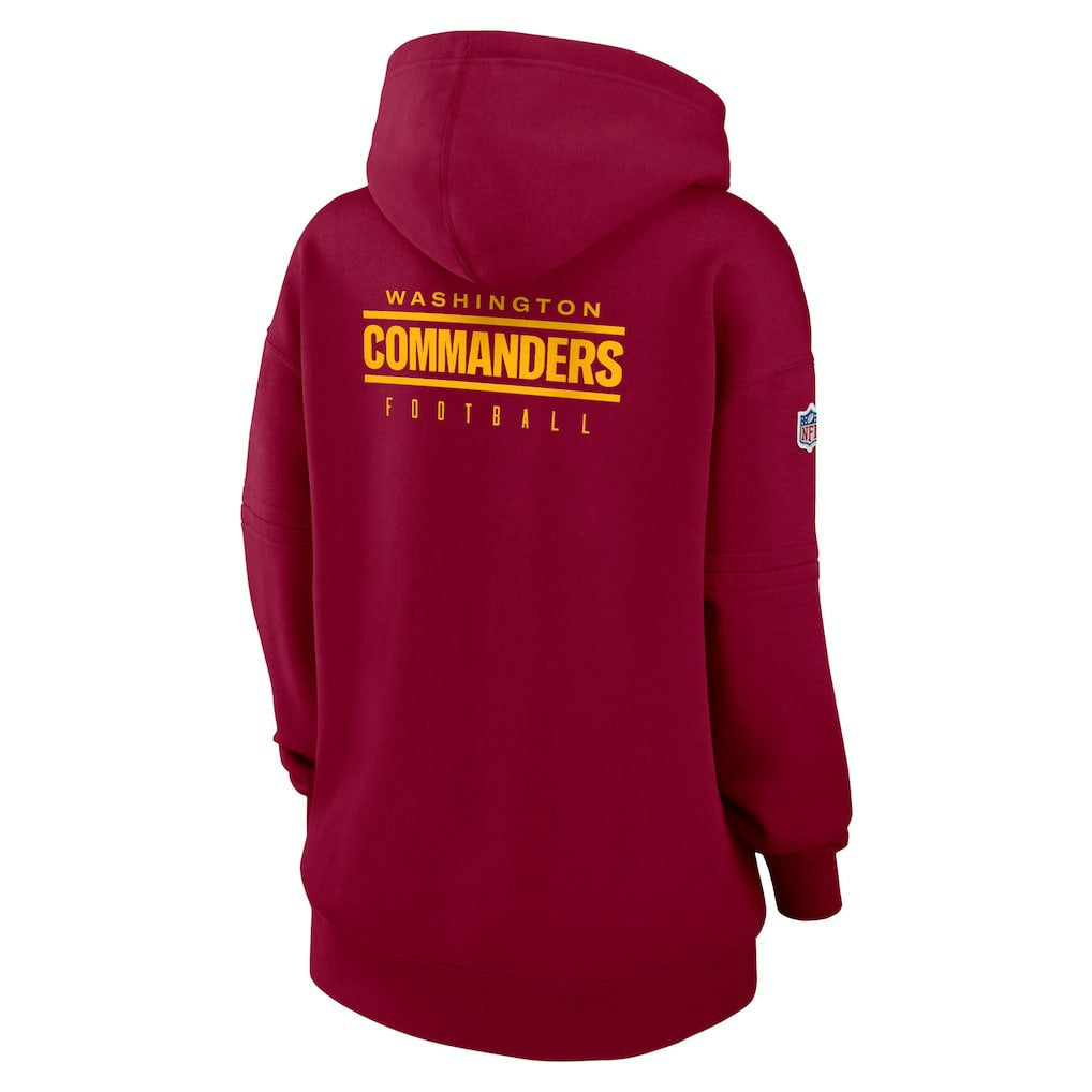 Washington Commanders Women's 2023 Sideline Club Fleece Pullover Hoodie - Burgundy discount