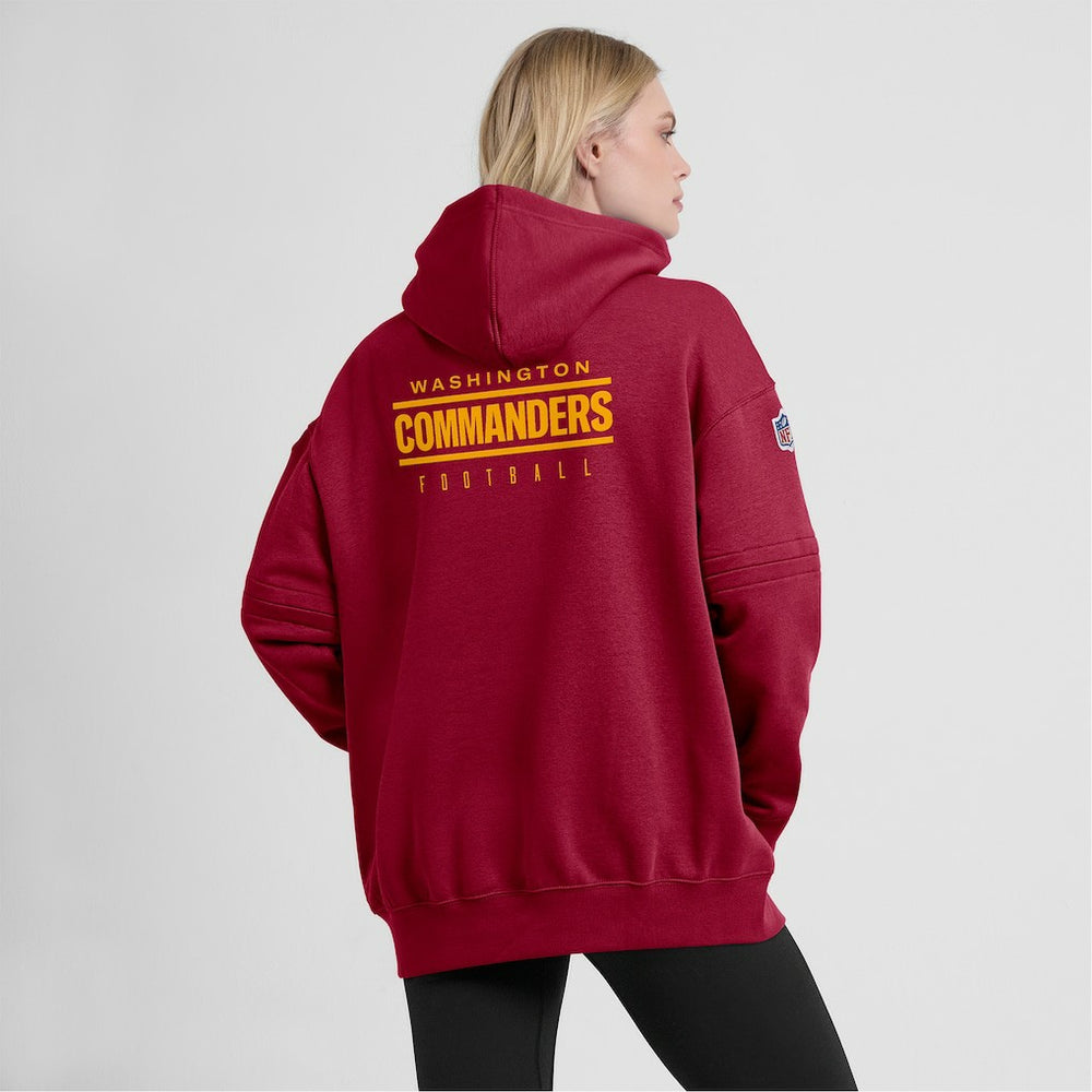 Washington Commanders Women's 2023 Sideline Club Fleece Pullover Hoodie - Burgundy discount