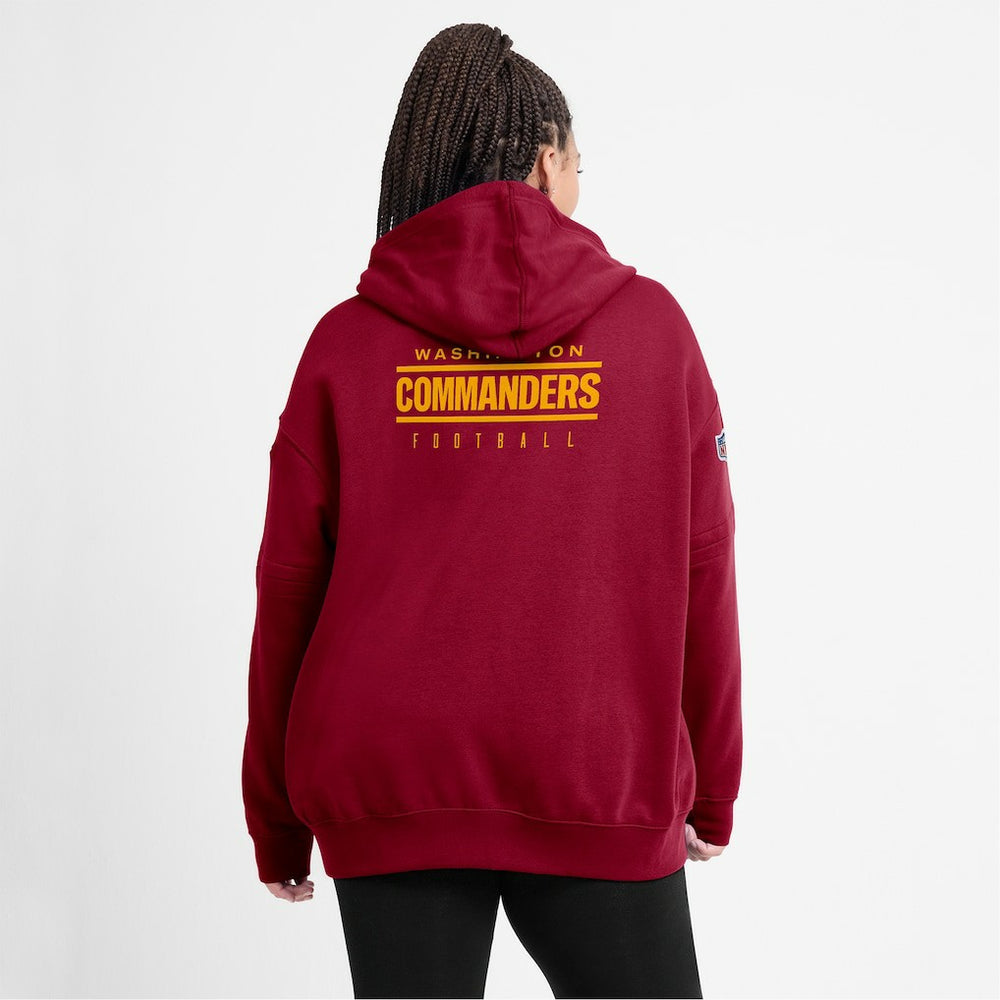 Washington Commanders Women's 2023 Sideline Club Fleece Pullover Hoodie - Burgundy discount